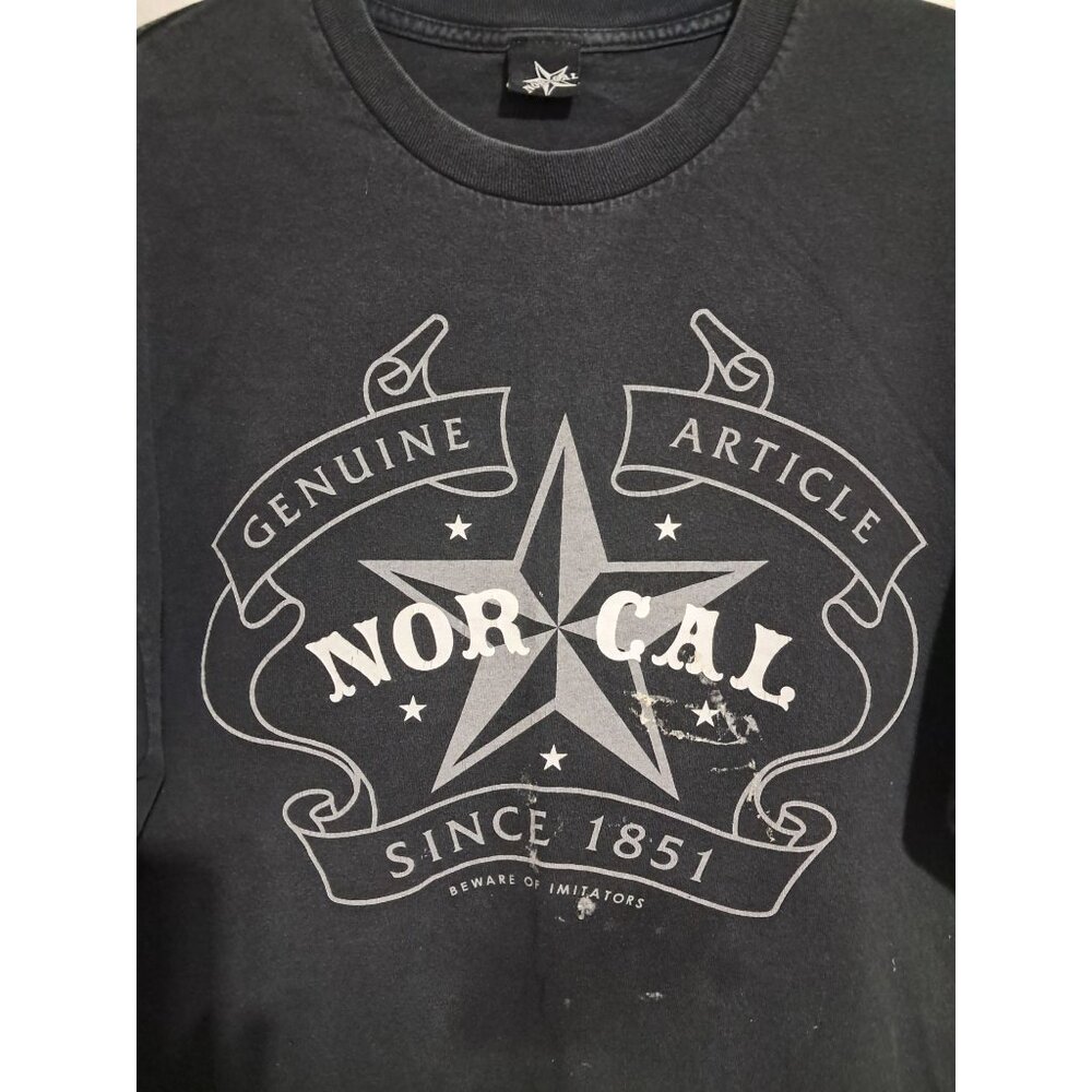 Vintage NorCal Genuine Article T-Shirt XL Black Since 1851 Northern California